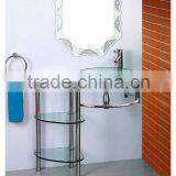 Tempered Glass Basin and Glass Table Vanity for Sale thumbnail-3