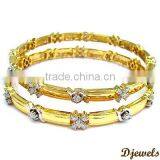 Diamond Gold Bangles, Diamond Bangles, Bangle Jewelry thumbnail-1