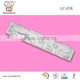 6 Pcs of Purple ABS Cake Lace Edge Cutter, Straight Frill Cutter