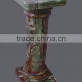 NATURAL DARK GREEN ONYX PEDESTALS thumbnail-2