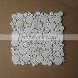 White Square Marble Mosaic and Circle Design Also Valid thumbnail-2