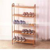 Manufacturer Portable Wooden Shoe Rack Stackable Bamboo Pine Paulownia Shoe Rack With 3 Layer thumbnail-6