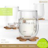 Unique Design Promotion Borocilicate Glass Drinking Cup And Saucer thumbnail-6