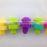 High Quality FDA /LFGB Approved Food Grade Bottle Stopper Screw Thread Good Sealed Silicone Rubber Bottle Plugs thumbnail-2