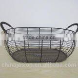 China Factory Fashion Design Storage Metal Wire Fruit Basket thumbnail-1