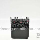 Ceramic Black Pen Holder With Floral Pattern & Crystals From SWAROVSKI thumbnail-1