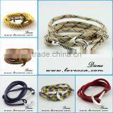 Germany Suppliers Personalized Leather Anchor Bracelet thumbnail-1