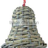 Manufacturer Wholesaler Christmas Wicker Rattan Bell Decoration thumbnail-1