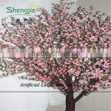 SJZJN 307 Mini Fake Pink Peach Tree for Home Decoration /Mini Bonsai Pink Peach Tree thumbnail-5
