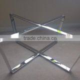 Chrome Metal Dining Table Base thumbnail-2