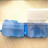 Colorful Plastic 3 Layers RECTANGLE Portable Travelling Mini Pill Box 8 Day thumbnail-6