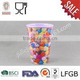 Candy Cup Melamine Milk Mug , Led Flashing Glowing Light up Champagne Melamine Drinking Cup thumbnail-1