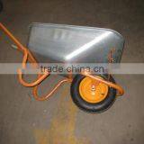 American Agriculture Concrete Building Wheel Barrow Galvanized Tray PU Wheel thumbnail-4