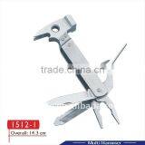 2014 new hardware multi tool multifunction hammer multi hammer with axestainless steel axe multi purpose hammer 1512