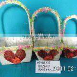 Fiber Cloth Flower Basket thumbnail-5