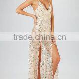 OEM Women Sequins Long Dresses Hot Sale Holiday Maxi Dress thumbnail-3