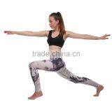 Womens Hot Sale Printed High Waist Yoga Pants thumbnail-1