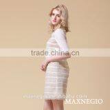 Modern Lace Matching Long Sleeve Celebrity Mini Dress thumbnail-2