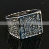 Mens Micro Pave CZ Ring thumbnail-1
