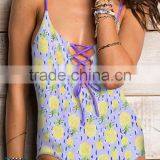 Ladies Fashion Pineapple Print One-piece Swimwear thumbnail-2