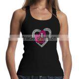Custom Women's Jogging Cotton/Spandex Black Singlet thumbnail-5