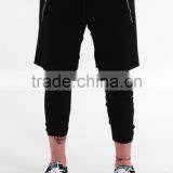 Mens Fit Gym Two Layer Pants With Zipper Pocket Custom Mens Jogger Pants thumbnail-1