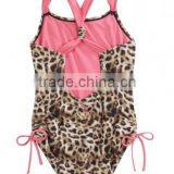 Tiger Head Print 1pc Little Girl Swimsuits thumbnail-4
