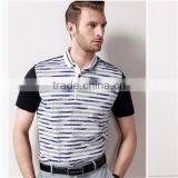 Fashionable Style Turn-Down Collar Man's T-Shirt Can Custom thumbnail-1
