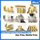 Customized Strings Metal Aglets for Lace - Zinc-Alloy Metal Aglets for Shoes Decoration - Custom Laser Logo Metal Aglet Crimp thumbnail-4