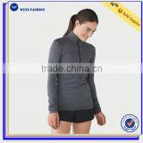 Dong Guan Sweatshirt Manufacturer Custom Half Zip Sweatshirt for Women thumbnail-1