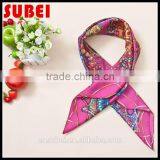 Customized Print Silk Scarf For Women thumbnail-3