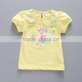 Wholesale Summer Cotton Priting Kids Girl Short Sleeve t Shirts thumbnail-3