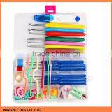 Hot Selling Plastic Crochet Hook Set Include Knitting Yarns,Thimble,Measuring Tape,Handle Knitting Needles Hooks thumbnail-5