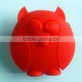 Silicone Rubber Bag Coin Purse Key Purse Cute Owl Silicone Wallet