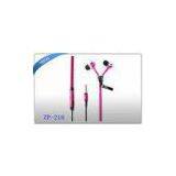 3C Metal Zipper Earphones Zipper Cable With Mic For IPhone 5 4 Samsung S4 S3 HTC thumbnail-1