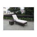 Indoor / Outdoor Rattan Wicker Sunlounger , Beach Lounge Chair thumbnail-1