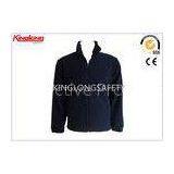 High Collar Windproof Warm Polar Fleece Jacket Hooded Workwear Jacket