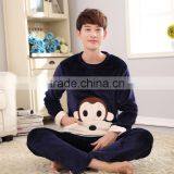 AUTUMN Fashion Purple Men Sleepwear Comfortable Shirt thumbnail-1