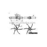 Curved Blade Open Turbine Impeller thumbnail-1