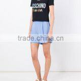 Custom Short Sleeve Cotton Black Printed T-Shirts For Women,Top Quality Silk Printing Womens Black T-Shirts Clothes thumbnail-3