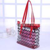 Large Capacity Candy Color Korean Clear PVC Beach Tote Bag thumbnail-3