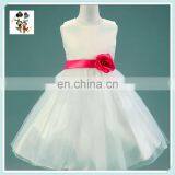 Hot Sale White Gown Tulle Flower Girl Kids Dresses HPC-3091 thumbnail-6