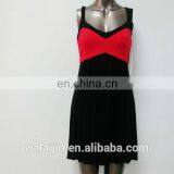 High Quality Strap Design Empire Waist Ladies Knitted uk Dress thumbnail-2