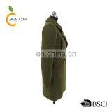 Wide Lapels High Back Slit Women Wool Coat thumbnail-4