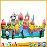 cheap high quality inflatable cartoon city for kids