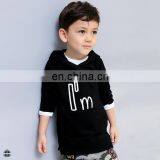 T-BH508 Black Hood Sweatshirts Boys Pullover Wholesale Fitted Hoodies