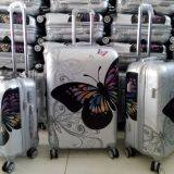 High Quality Butterfly Design PC Luggage Set 3pcs Travel Bag Aluminum Trolley Travel Case thumbnail-5