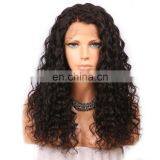 Wholesale Price Customized Curly virgin Brazilian Hair 360 lace frontal wig