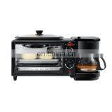3 in 1 Electric Sandwich Maker With Detachable Non-Stick Waffle and Grill Plate, Press Breakfast Waffle Panini