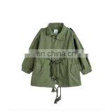 2020 Winter Children's Girls Solid White Green Coat thumbnail-2